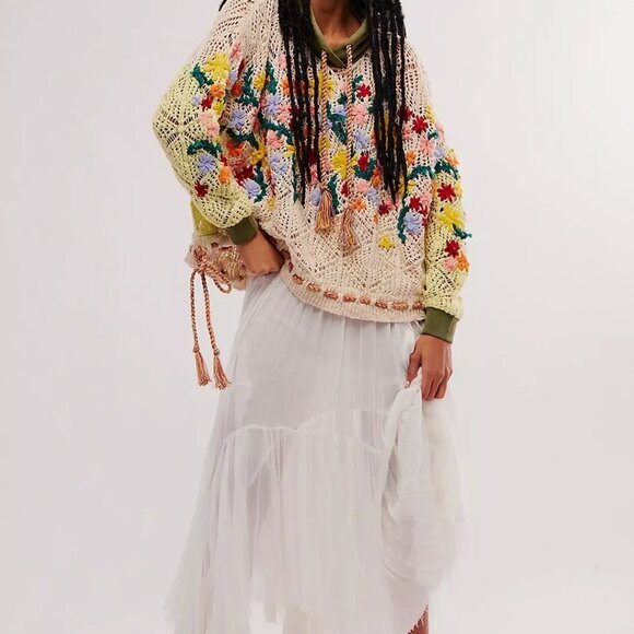 Free people Wild Meadow Pullover - floral sweater - Picture 2 of 5